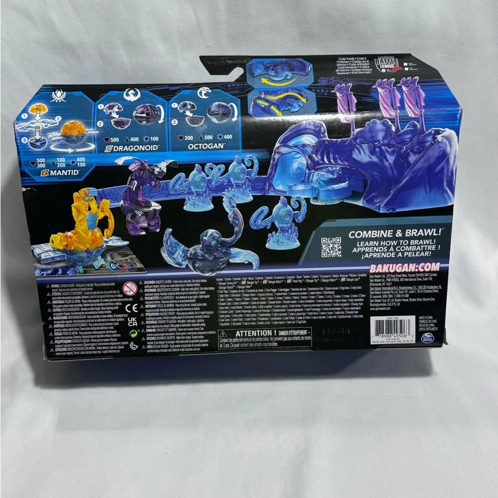 BAKUGAN DELUXE TRAINING SET W/SPEC ATTACK MANTID,‎ OCTOGAN & TITANIUM DRAGONOID